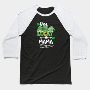 One Lucky Mama with gnomes Baseball T-Shirt